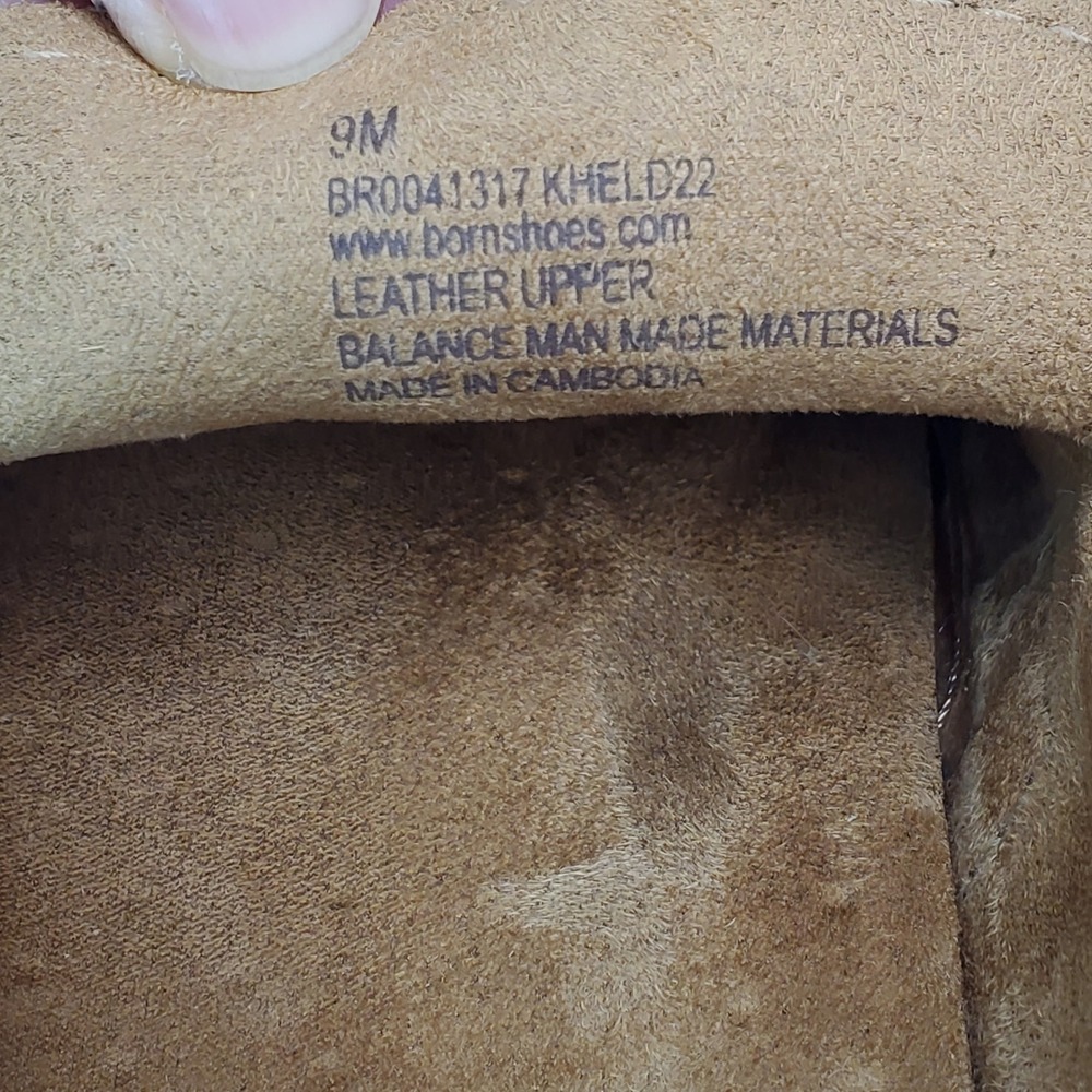 Born Khelda Tan Suede Penny Loafers Womens 9M Driving Mocs Quiet Luxury Preppy - Picture 5 of 9